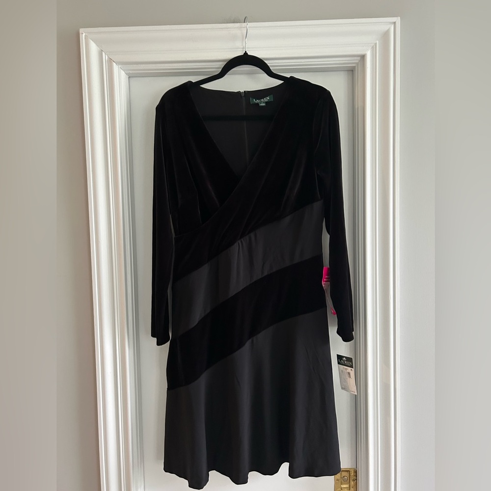 Lauren Ralph Lauren Black Long Sleeve Dress
